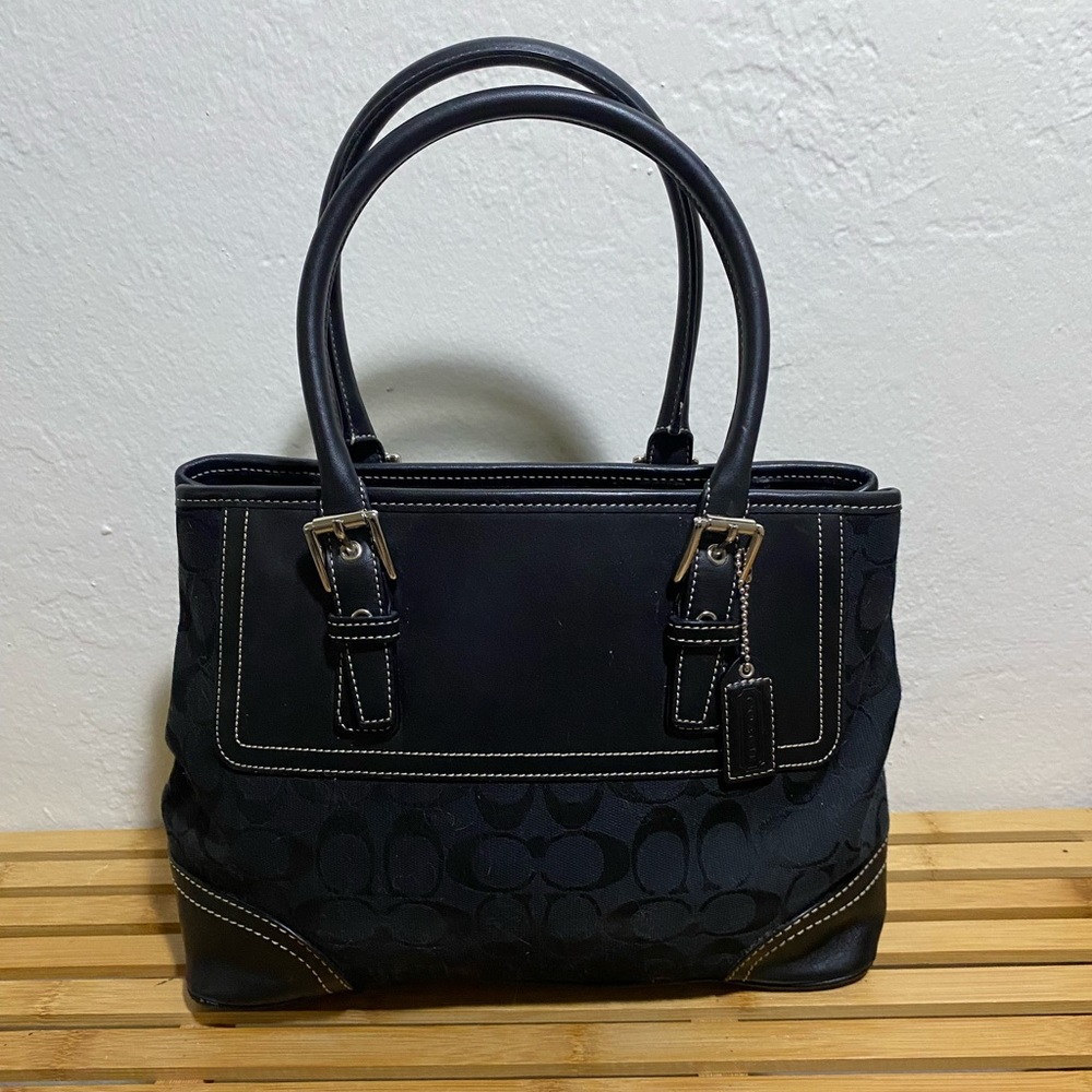 Coach signature black purse